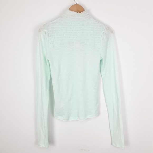 Free People Smocked Long Sleeve Top - Picture 9 of 9